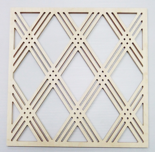 日式鏤空菱形格紋窗花造型裝潢板